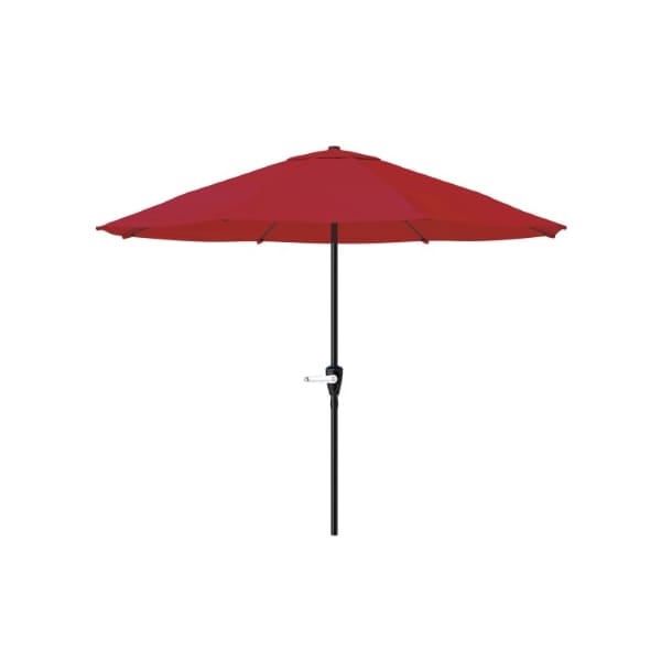Nature Spring Patio Umbrella, Outdoor Shade with Easy Crank for Table, Deck, Balcony, Porch, Backyard, 9-foot (Red) 884172QXN - main